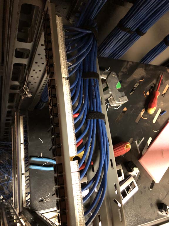 EDN data patch panel termination