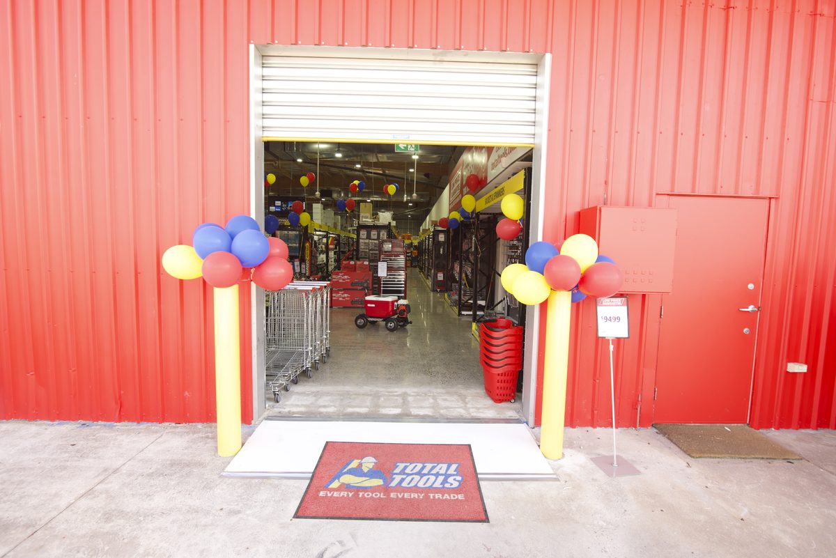 Completed Total Tools store opening following EDN electrical, data and security fitout